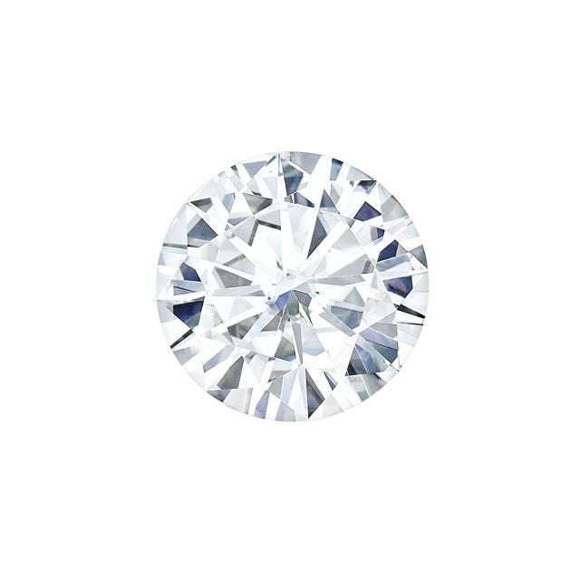 Forever One 6.13CTW DEW Round Near-Colorless Moissanite Gemstone