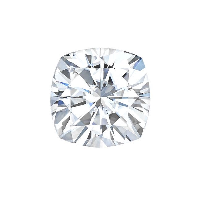 Forever One 5.02CTW DEW Cushion Near-Colorless Moissanite Gemstone