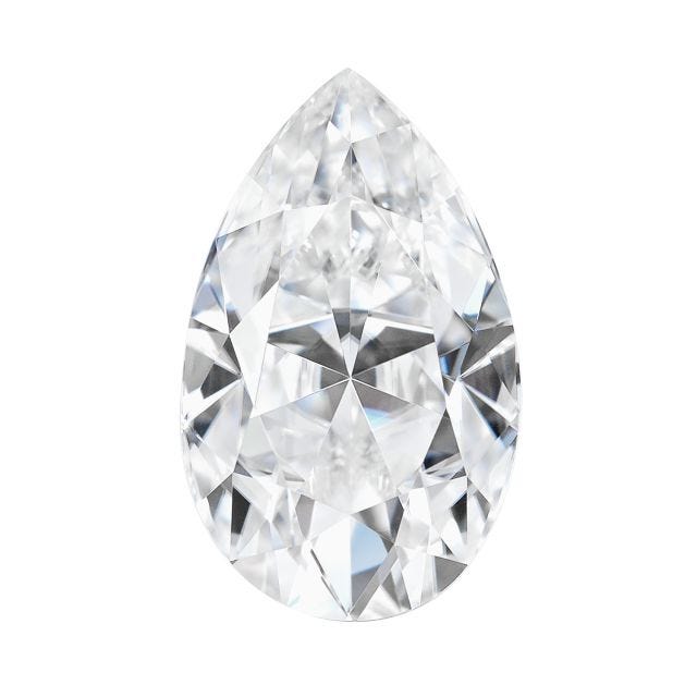 Forever One 0.77CTW DEW Pear Colorless Moissanite Gemstone