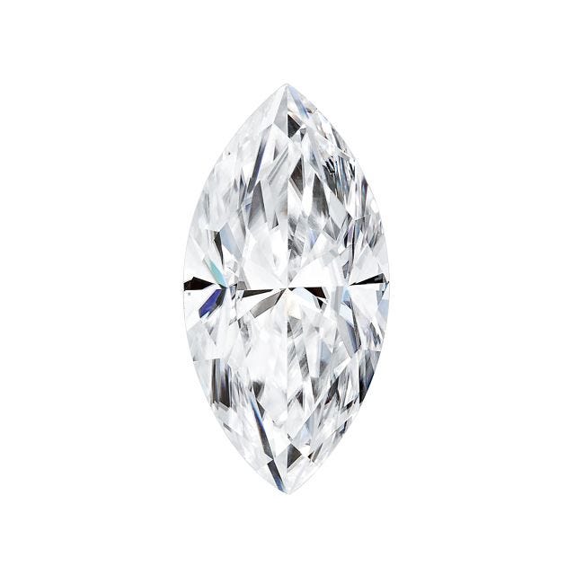 Forever One 0.07CTW DEW Marquise Near-Colorless Moissanite Gemstone
