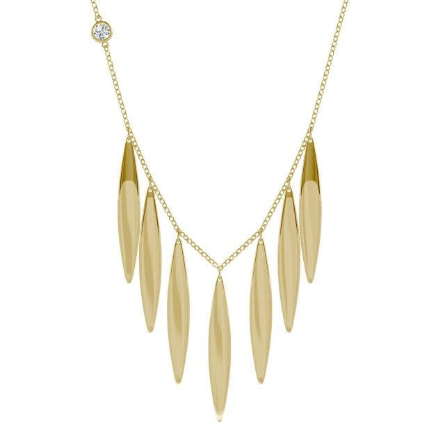 Ouro Edition Large Fringe Necklace in 14K Yellow Gold