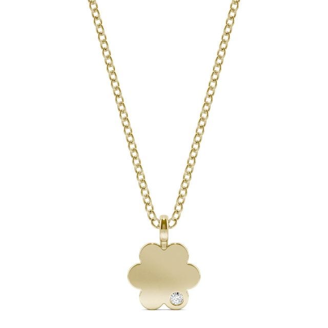 Ouro Edition Mini Flower Necklace in 14K Yellow Gold
