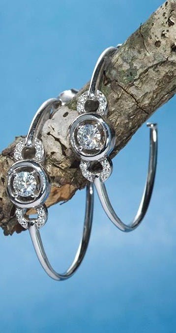Sutherland Hoop Earrings in Sterling Silver, Frances Gadbois for Luluavenue.com, $299