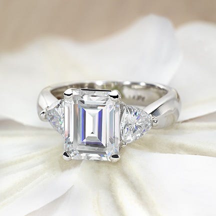The Camarie by Venazia is a stunner! Moissanite.com, $2,999
