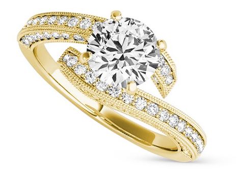 Pavol Round Brilliant Ring, Moissanite.com, from $1,299