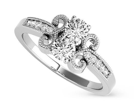 Zeta Ring, Moissanite.com, from $899