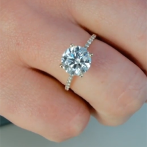 Forever One Moissanite Round Cuts